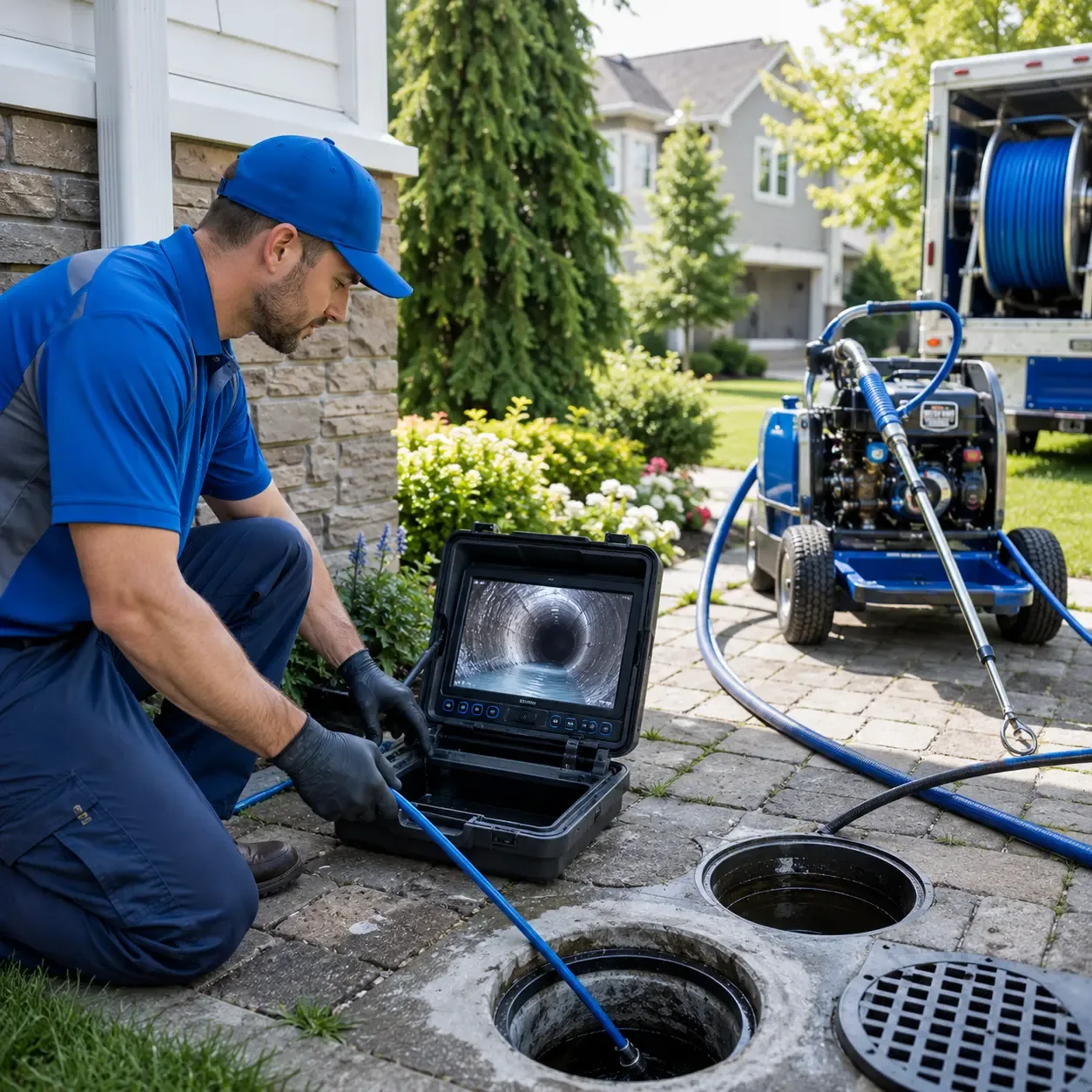 Outdoor drain cleaning professionals serving Splendora, TX