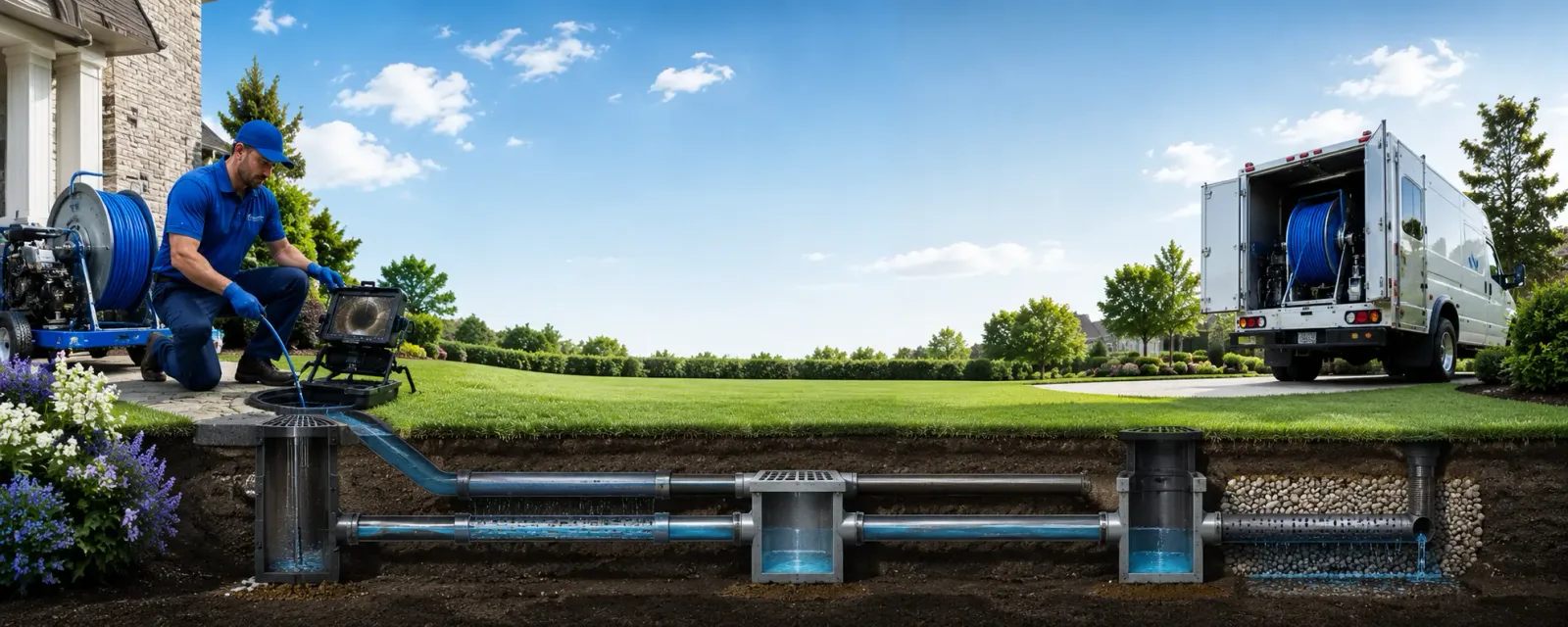 Outdoor drain cleaning information for Splendora, TX